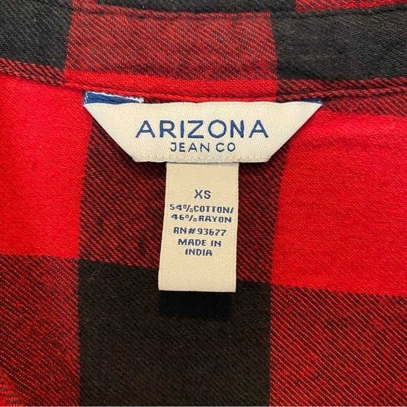Arizona Plaid Flannel Button Up - Picture 3 of 3